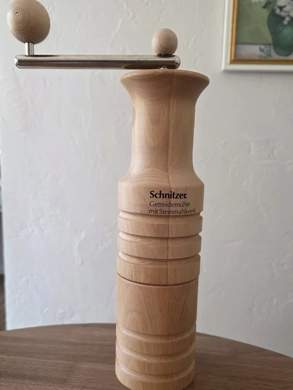 Schnitzer Wooden Grain Mill - Natural Beech